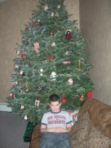 A boy and his tree.