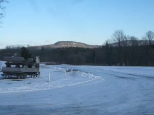 It's cold, but beautiful at the barn.